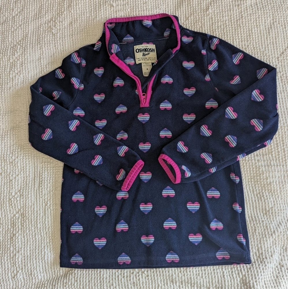 OshKosh║Quarter Zip Fleece Pullover║Size 8